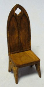 Gothic Dining Chair Half-inch scale