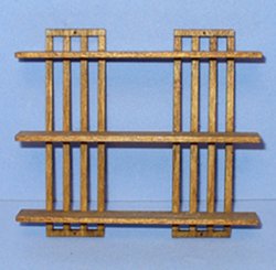 Hanging Bookshelf One-inch scale