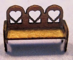 Heart Bench 1/144th scale