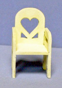 Heart Chair Half-inch scale