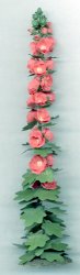 Hollyhock One-inch scale