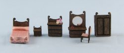 Hollywood Bedroom Set 1/144th scale