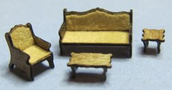Homestead Living Room Set 1/144th scale