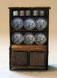 Hutch With Dishes 1/144th scale