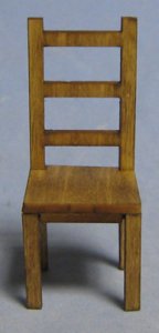 Ladderback Chair Half-inch scale