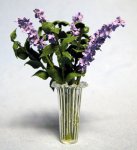 Lilacs in a Vase One-inch scale