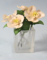 Magnolia Flowers in a Vase One-inch scale