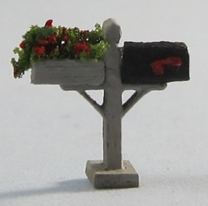 Mailbox With A Flower Box 1/144th scale