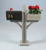 Mailbox With A Flower Box One-inch scale