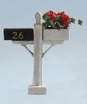 Mailbox With A Flower Box Quarter-inch scale