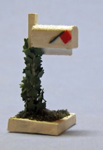 Mailbox With Ivy Quarter-inch scale