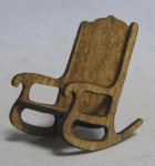 Modern Rocking Chair Quarter-inch scale