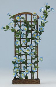 Morning Glory on a Trellis Half-inch scale