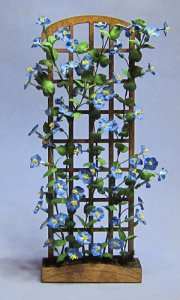 Morning Glory on a Trellis One-inch scale