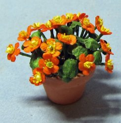 Nasturtium in a Terra Cotta Pot Half-inch scale Nasturtium in a Terra Cotta Pot Half-inch scale