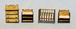 Nursery Bedroom Set 1/120th scale Nursery Bedroom Set 1/120th scale
