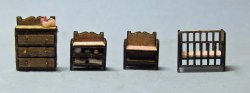 Nursery Bedroom Set 1/144th scale Nursery Bedroom Set 1/144th scale