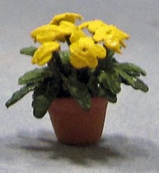 Pansy in a Pot Quarter-inch scale