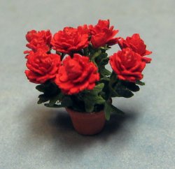 Peony in a Pot Quarter-inch scale