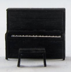 Upright Piano and Bench 1/120th scale Upright Piano and Bench 1/120th scale