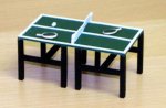 Ping Pong Table With Paddles Half-inch scale