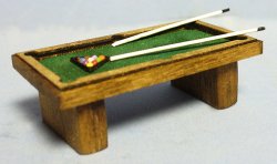 Pool Table Quarter-inch scale