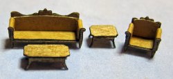 Provincial Living Room Set 1/120th scale
