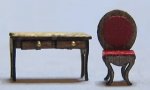 Provincial Desk and Chair 1/120th scale