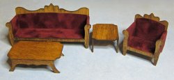 Provincial Living Room Set Half-inch scale