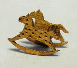 Rocking Horse Seat Quarter-inch scale