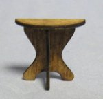 Round Hall Table Quarter-inch scale