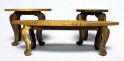Round and Oval Tables One-inch scale