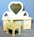 Sarah's Dressing Table and Chair Half-inch scale