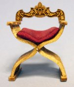 Savonarola [X] Style Chair Half-inch scale