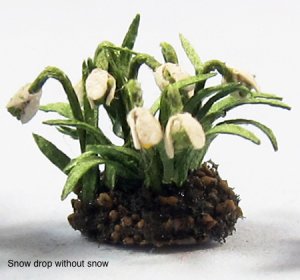 Snow Drop Half-inch scale