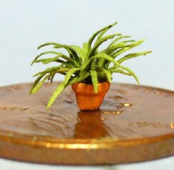 Spider Plant in a Pot 1/120th scale