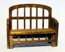 Sunroom Bench Quarter-inch scale