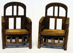 Sunroom Chair Quarter-inch scale