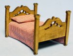 Sweetheart Bed Half-inch scale