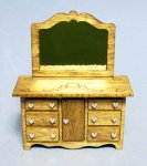 Sweetheart Mirrored Dresser Half-inch scale