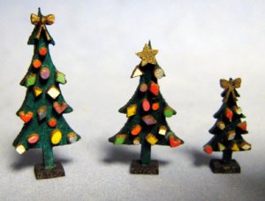 Tabletop Christmas Tree Quarter-inch scale
