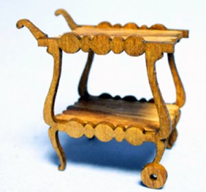 Tea Cart Half-inch scale