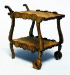 Tea Cart Quarter-inch scale