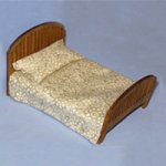 Tribeca Bed Half-inch scale