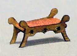 Victorian Era Bench 1/120th scale Victorian Era Bench 1/120th scale