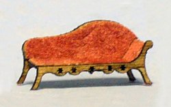 Victorian Era Fainting Couch 1/120th scale