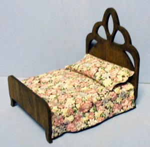 Victorian Bed Half-inch scale