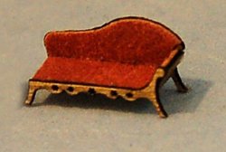 Victorian Era Fainting Couch 1/144th scale