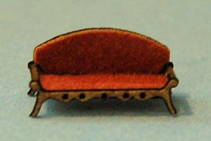 Victorian Era Sofa 1/144th scale