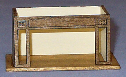 Arts & Crafts Style Room Box 1/144th scale - Click Image to Close